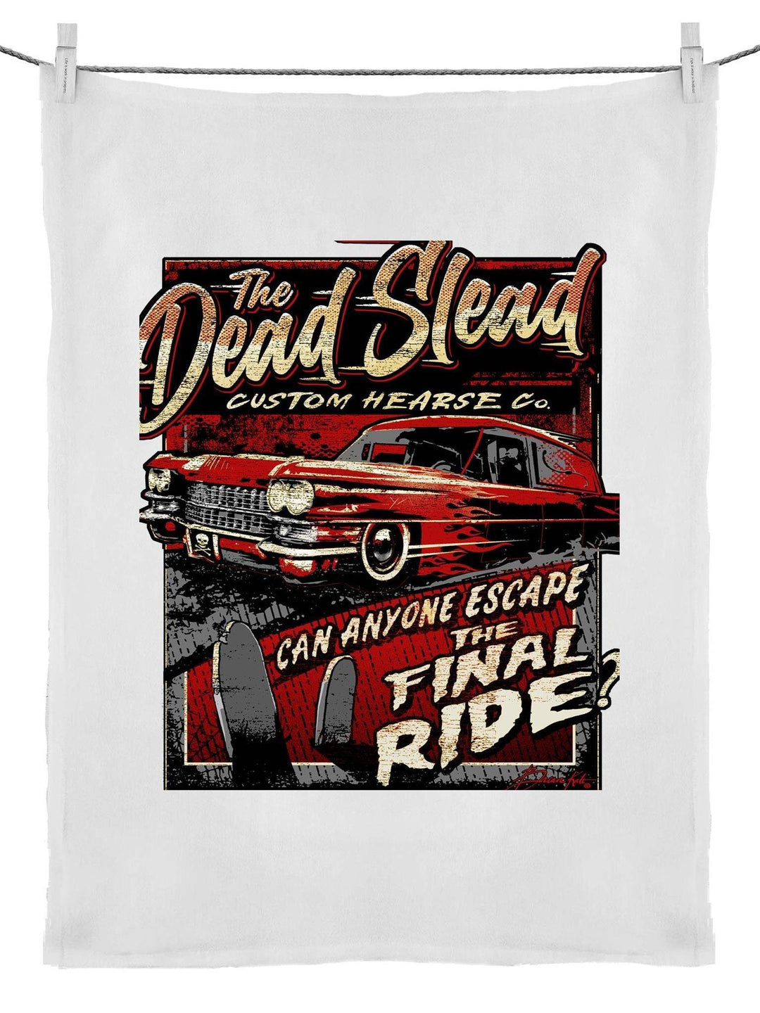 Dead Slead Tea Towel - Poison Arrow Retro