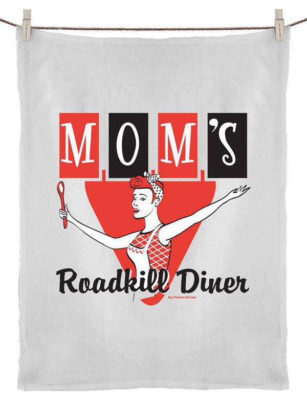 MOM'S ROADKILL DINER Tea Towel - Poison Arrow Retro