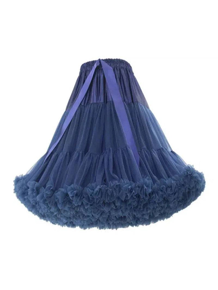 Navy Fluffy Petticoat 55cm - Poison Arrow Retro