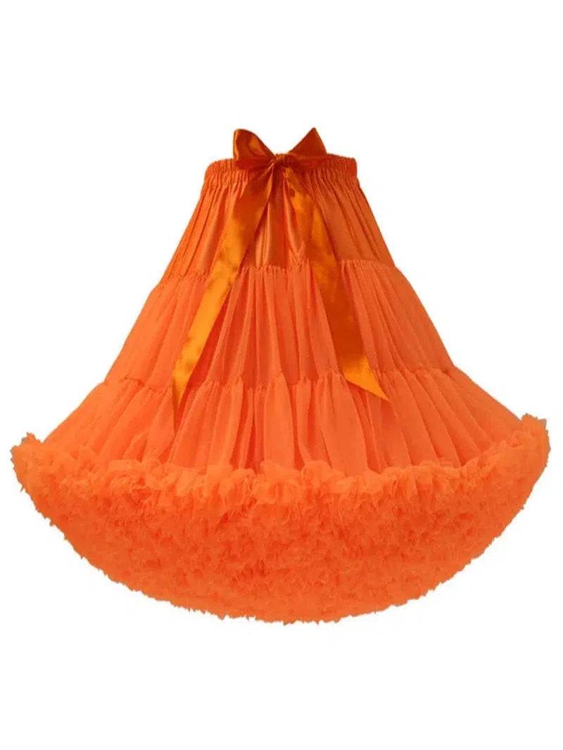 Orange Fluffy Petticoat 55cm - Poison Arrow Retro