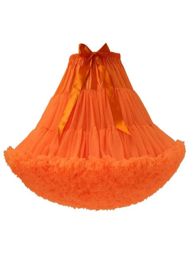 Orange Fluffy Petticoat 55cm - Poison Arrow Retro