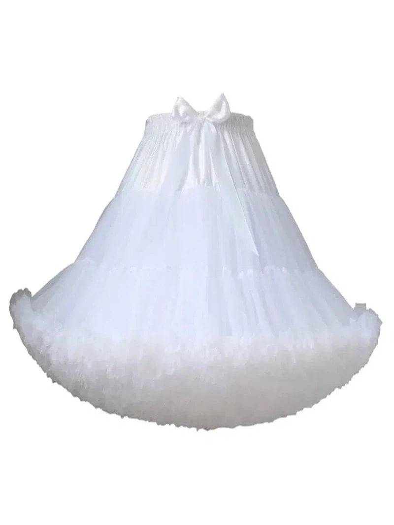 White Fluffy Petticoat 55cm - Poison Arrow Retro