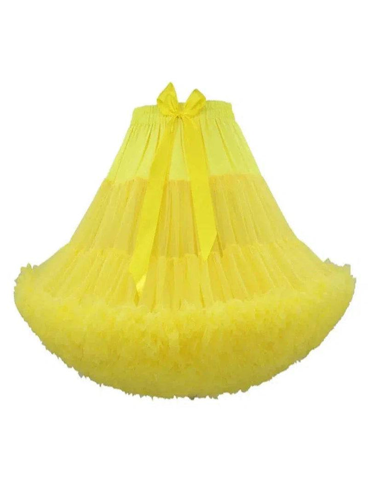 Yellow Fluffy Petticoat 55cm - Poison Arrow Retro