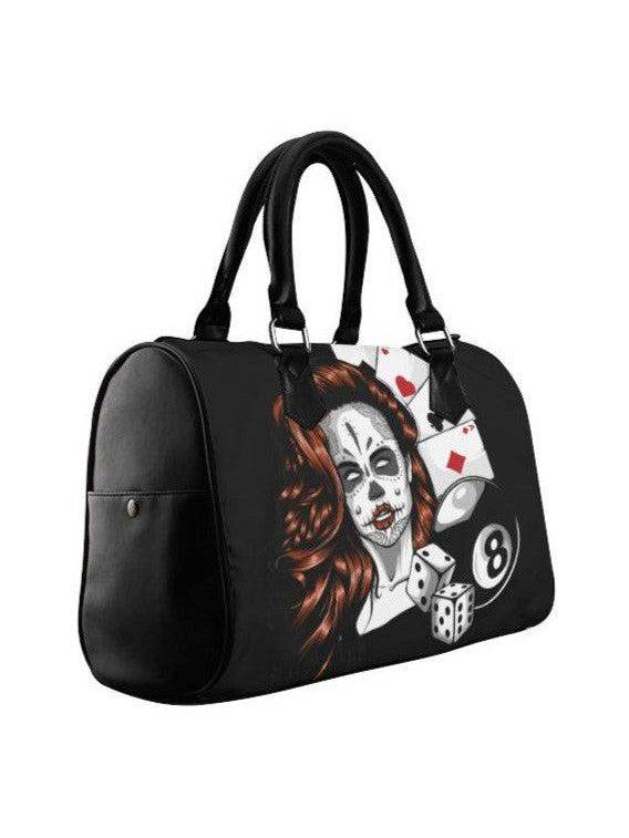 Hey Sugar! Barrel Type Handbag - Poison Arrow Retro