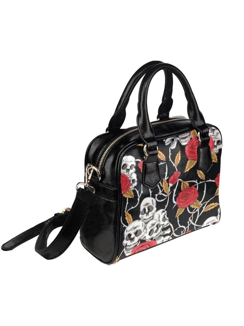 SKULLS & ROSES Shoulder Handbag - Poison Arrow Retro