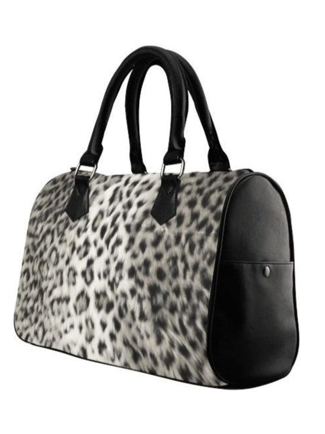 Snow Leopard Barrel Type Handbag - Poison Arrow Retro