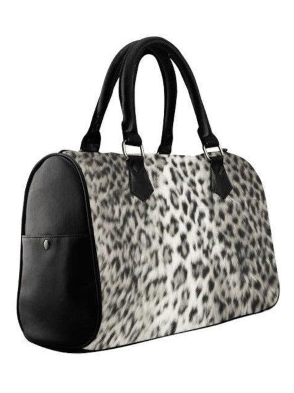 Snow Leopard Barrel Type Handbag - Poison Arrow Retro