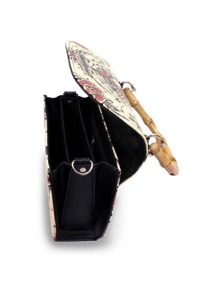 TIKI TIME Vintage Classic bamboo handle purse - Poison Arrow Retro