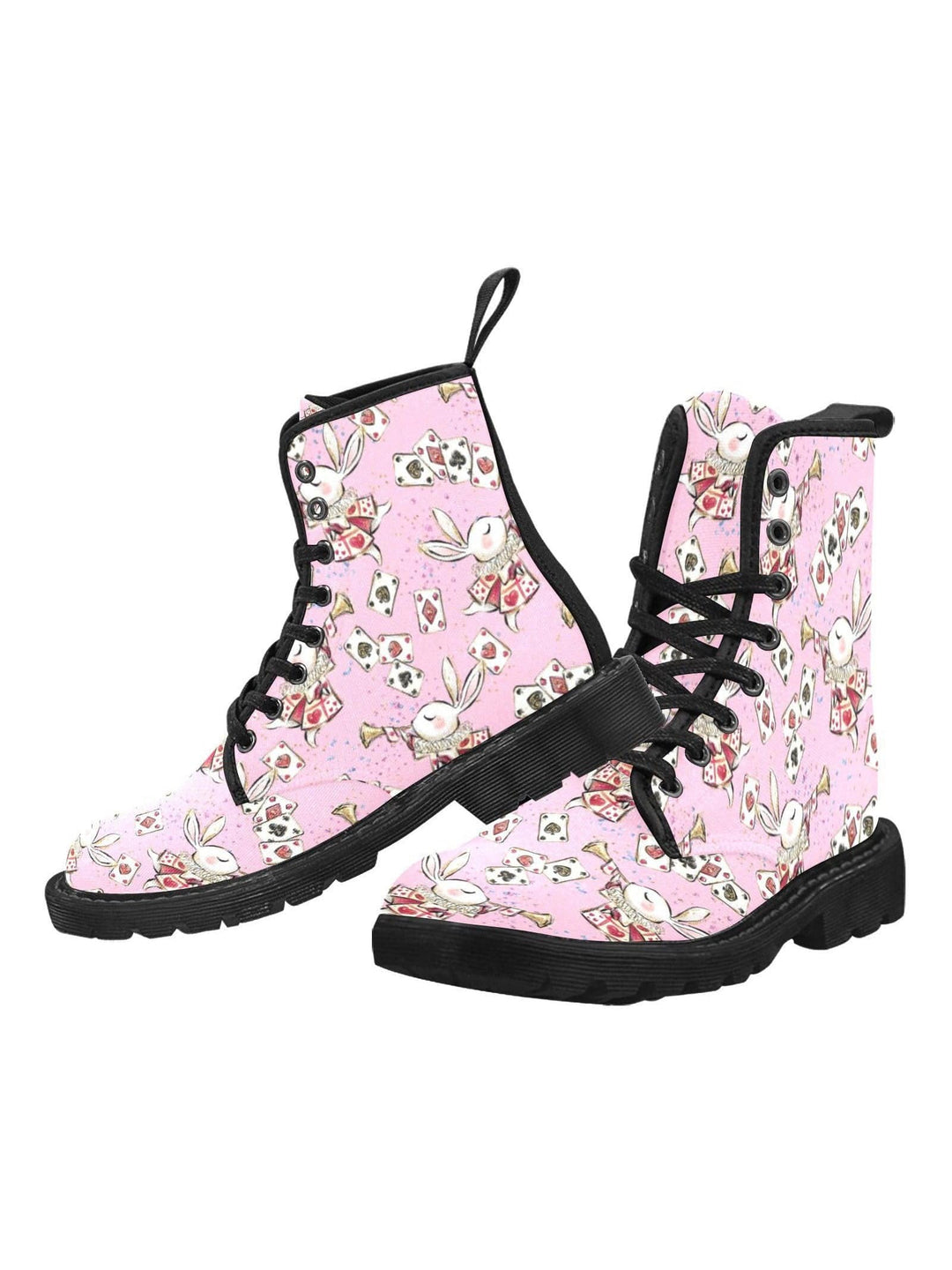 Down the Rabbit Hole Women's Lace Up Canvas Boots