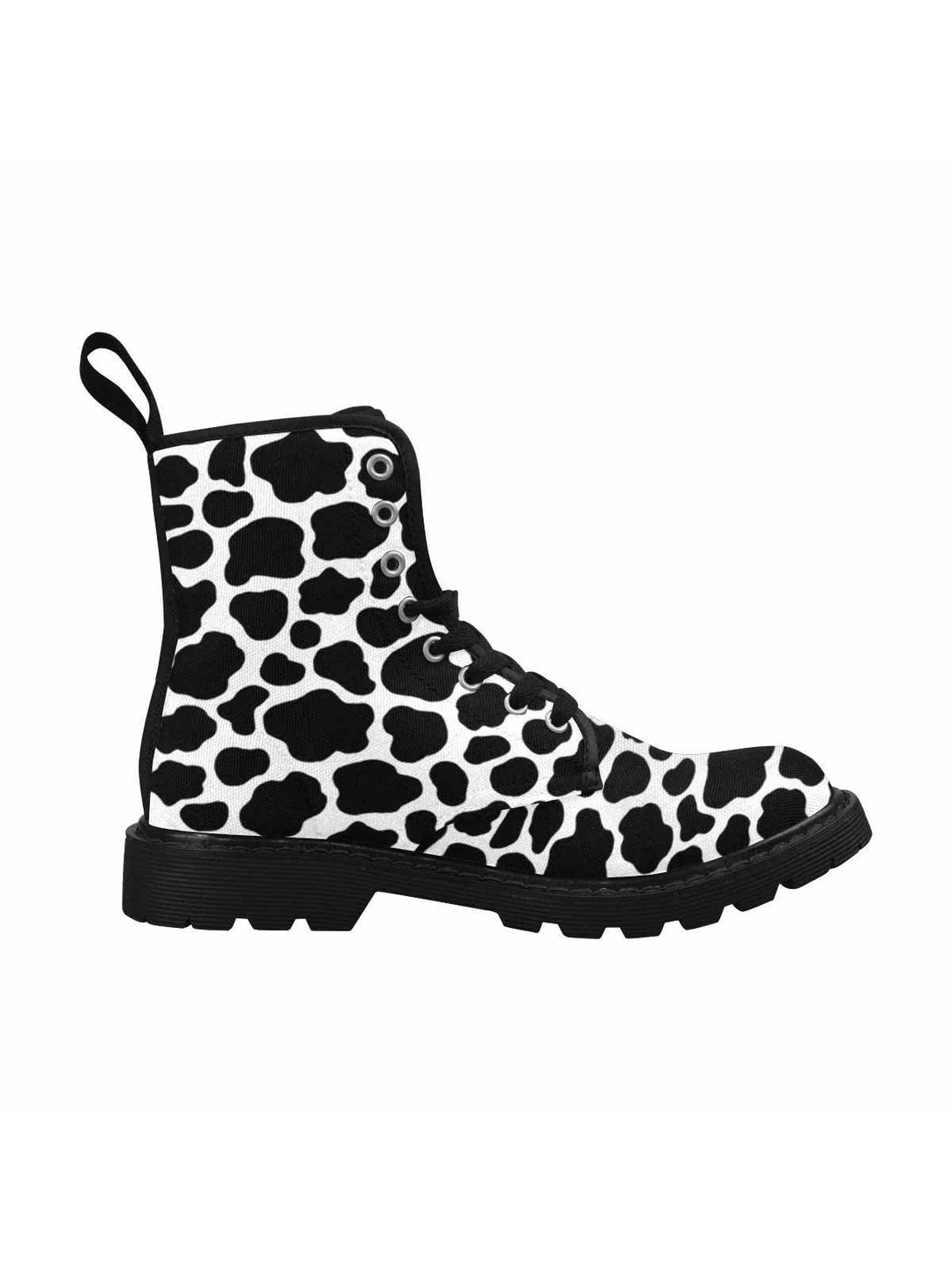 Moo Cows Lace Up Combat Boots - Poison Arrow Retro