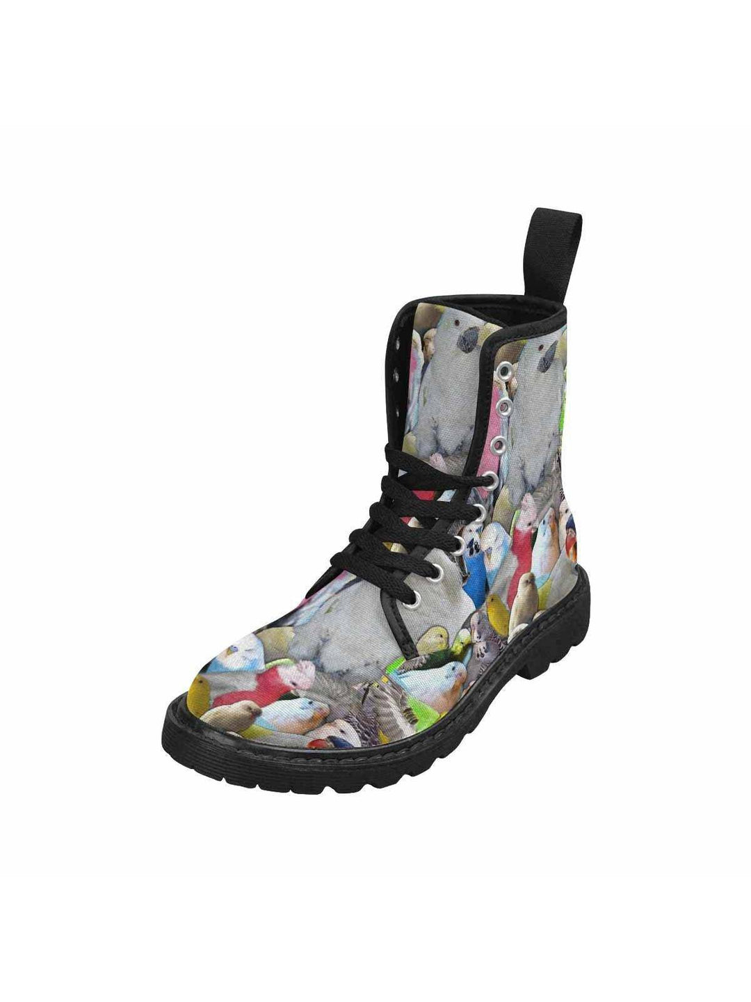 Parrot Lovers Lace Up Combat Boots