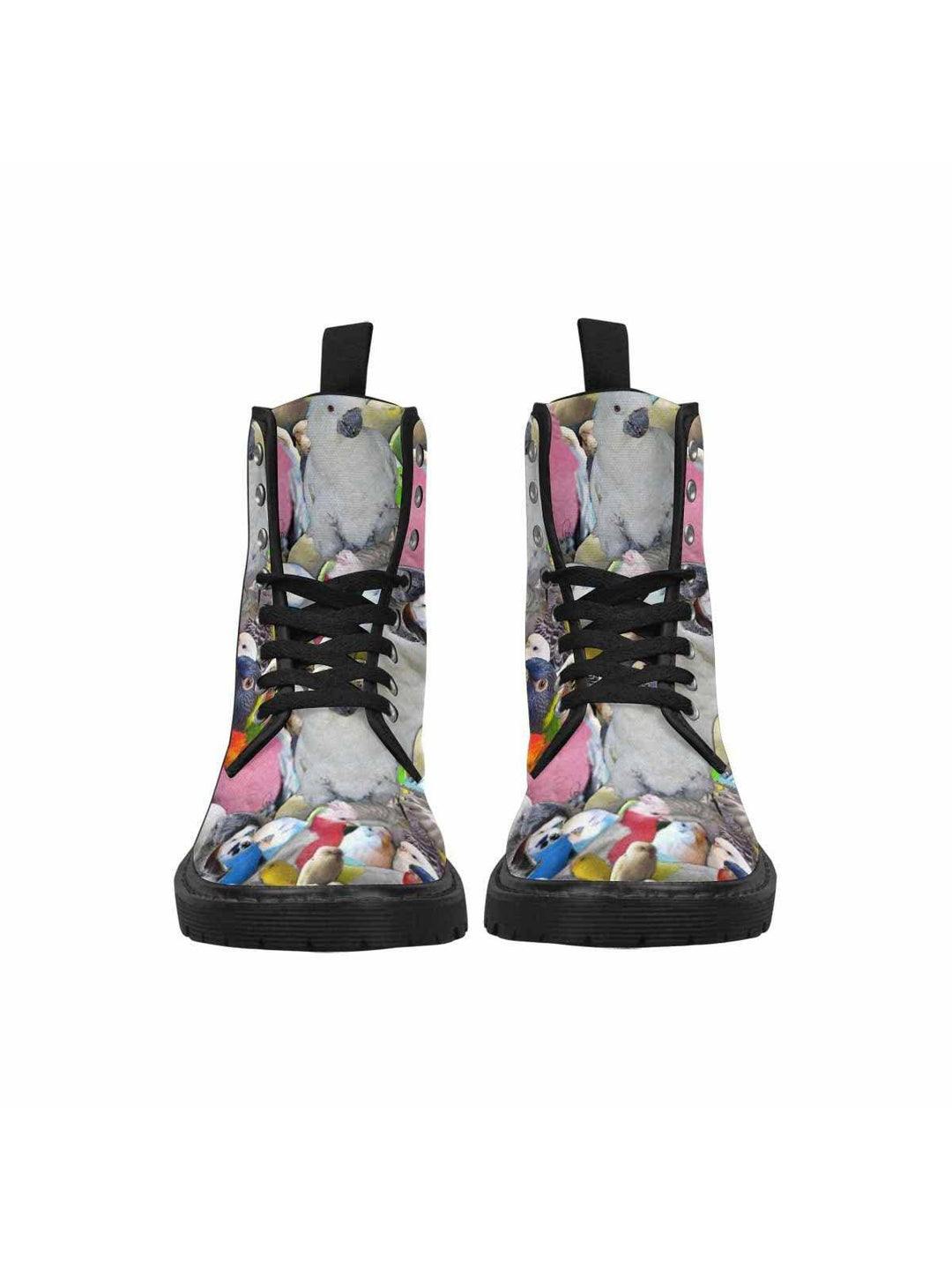 Parrot Lovers Lace Up Combat Boots