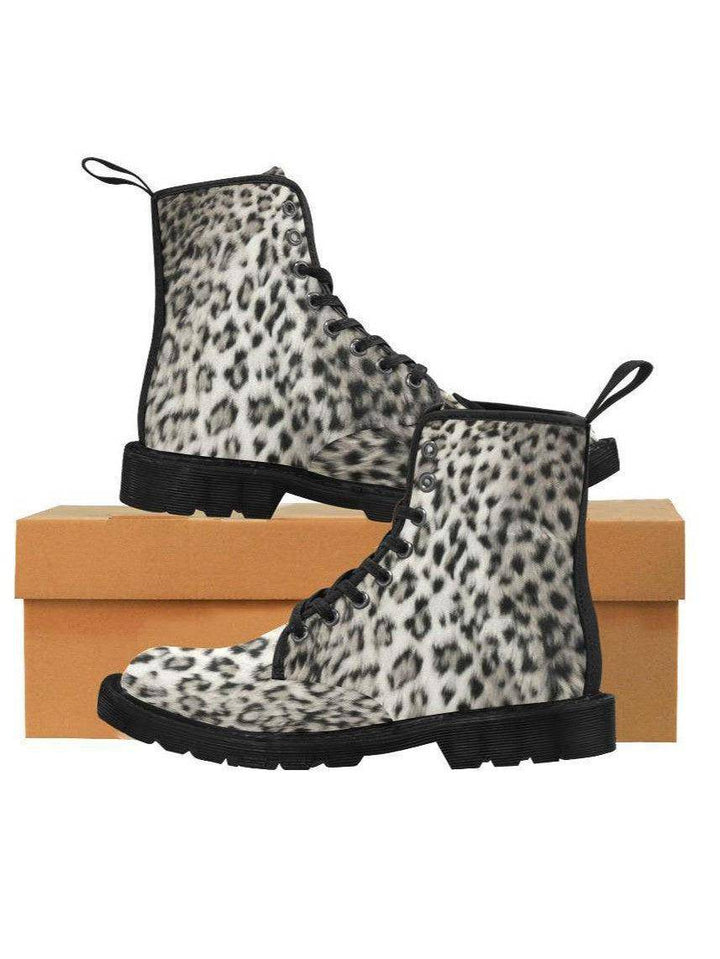 SNOW LEOPARD Women's Lace Up Canvas Boots