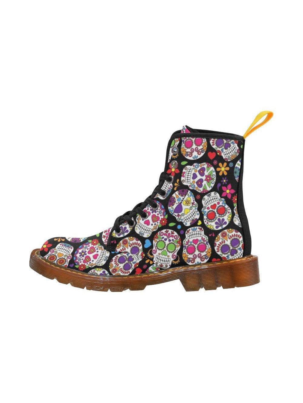 Sugar Skulls Women's Lace Up Combat Boots