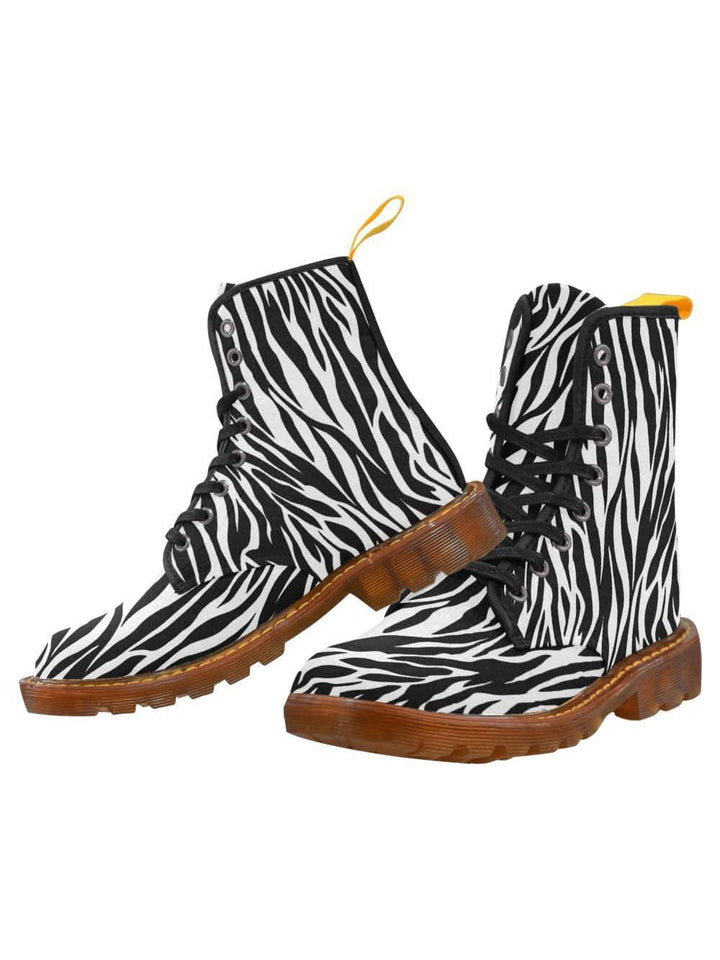 ZEBRA Women's Lace Up Combat Boots