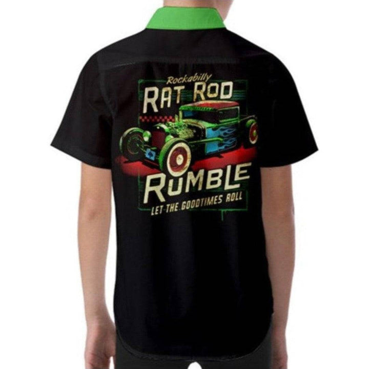 Rat Rod Rumble Kids' Short Sleeve Shirt - Poison Arrow Retro