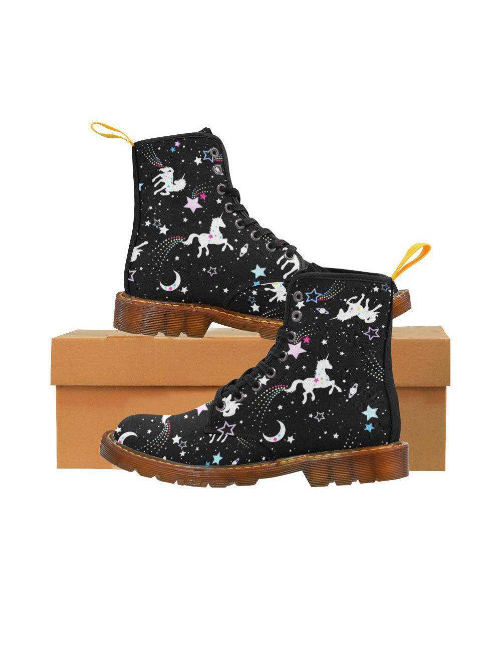 Unicorns Women's Lace Up Combat Boots