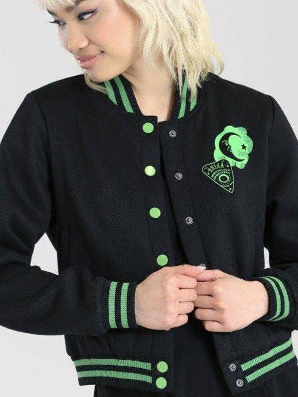 HELL BUNNY SAMARA VARSITY JACKET - Poison Arrow Retro