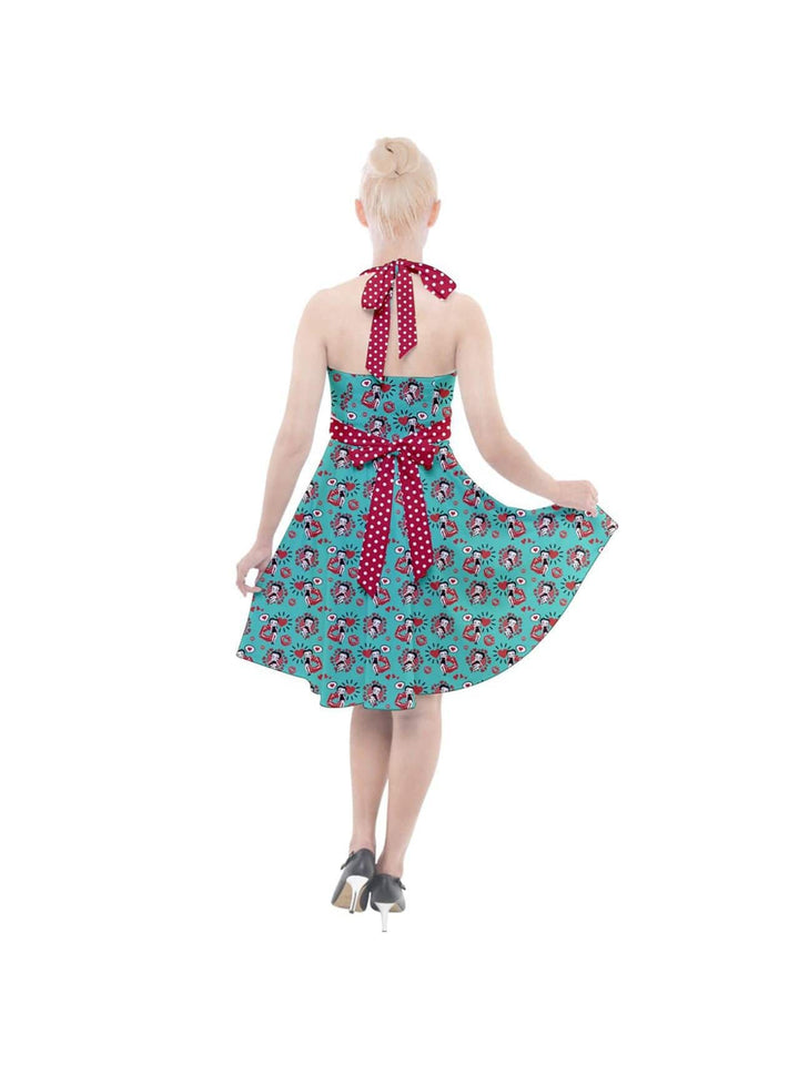 Betty Boop Halter Party Swing Dress