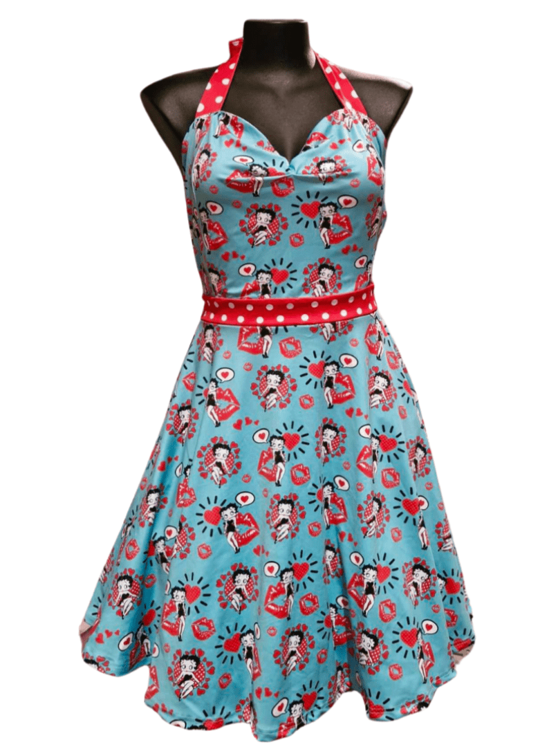 Betty Boop Halter Party Swing Dress - Poison Arrow Retro