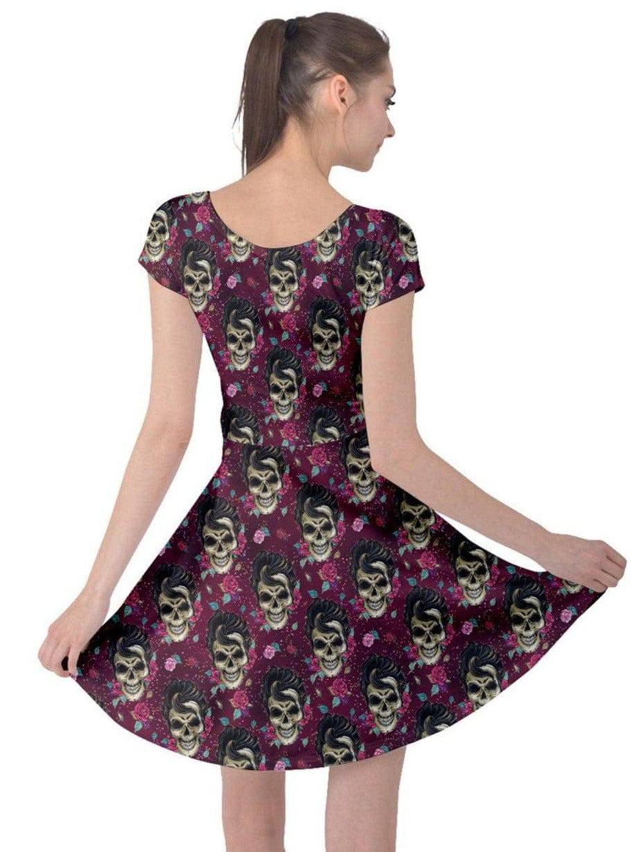 Legends of the Silver Scream Cap Sleeve Dress - Poison Arrow Retro