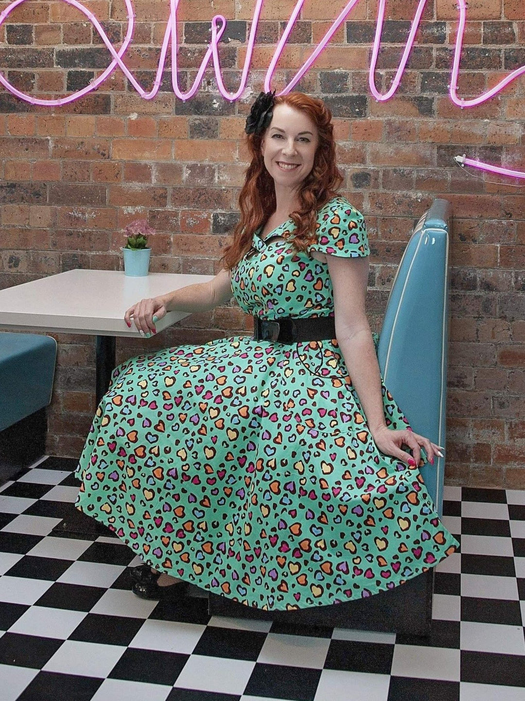 My Cheetin' Heart Vintage 50's Swing Dress - Poison Arrow Retro