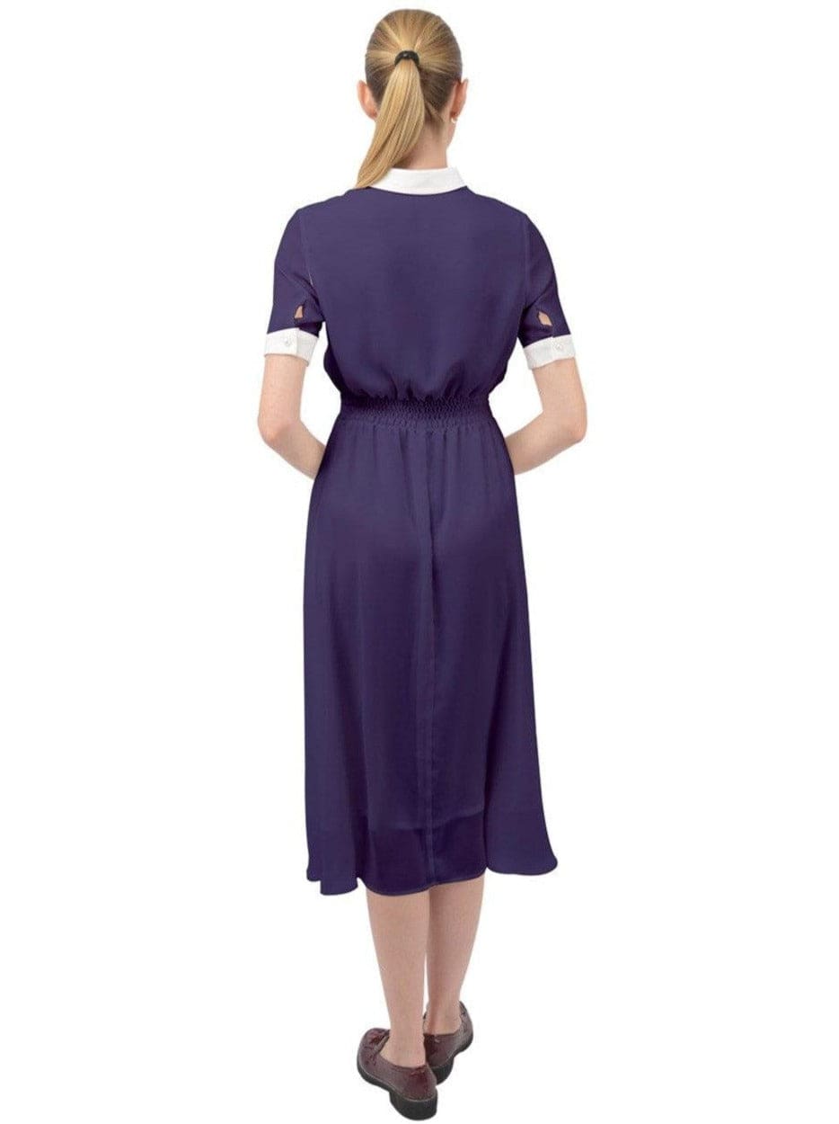 Navy Blue Ava 1940s Style Vintage Dress - Poison Arrow Retro