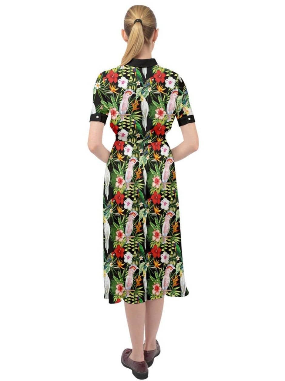 Parrots Ava 1940s Style Vintage Dress - Poison Arrow Retro