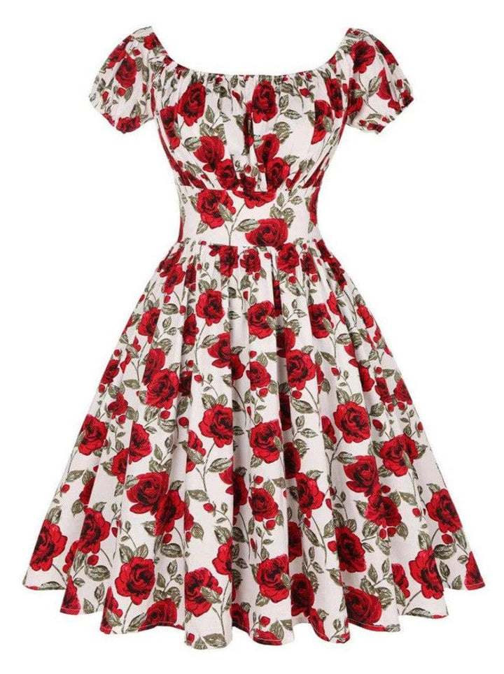 Rose Romance 50s Dress