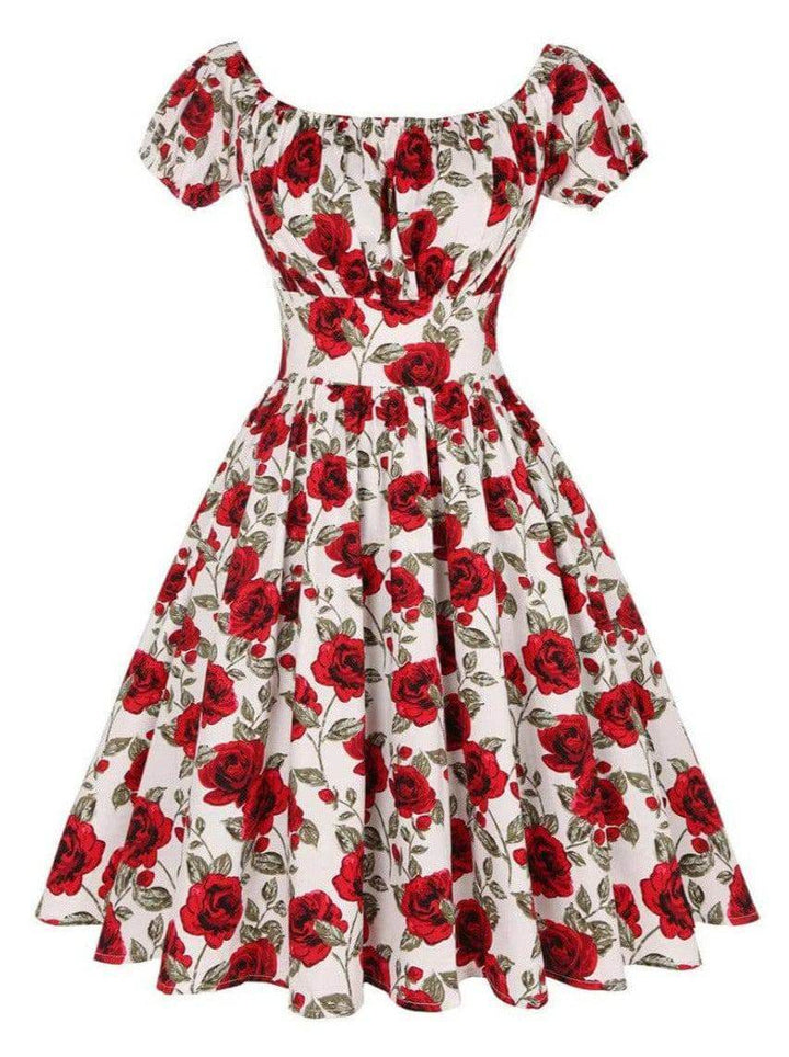 Rose Romance 50s Dress [IN STOCK] - Poison Arrow Retro