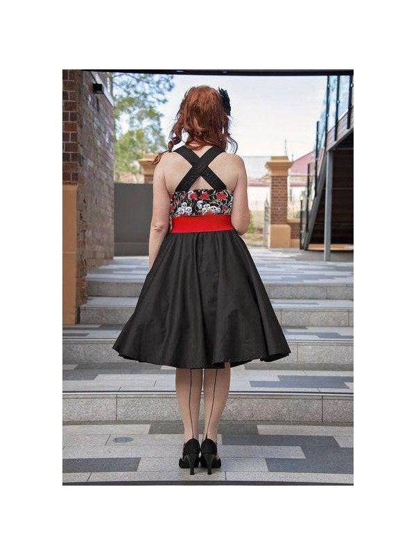 Skulls & Roses Rockabilly Swing Dresses - Poison Arrow Retro