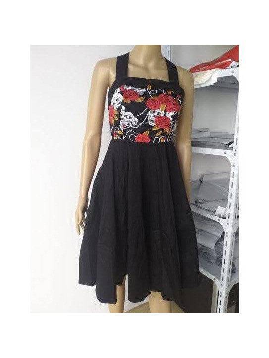 Skulls & Roses Rockabilly Swing Dresses - Poison Arrow Retro