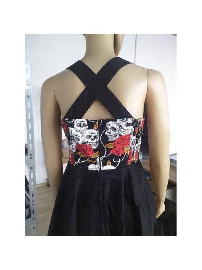 Skulls & Roses Rockabilly Swing Dresses - Poison Arrow Retro