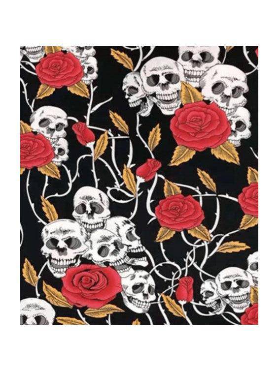 Skulls & Roses Rockabilly Swing Dresses - Poison Arrow Retro