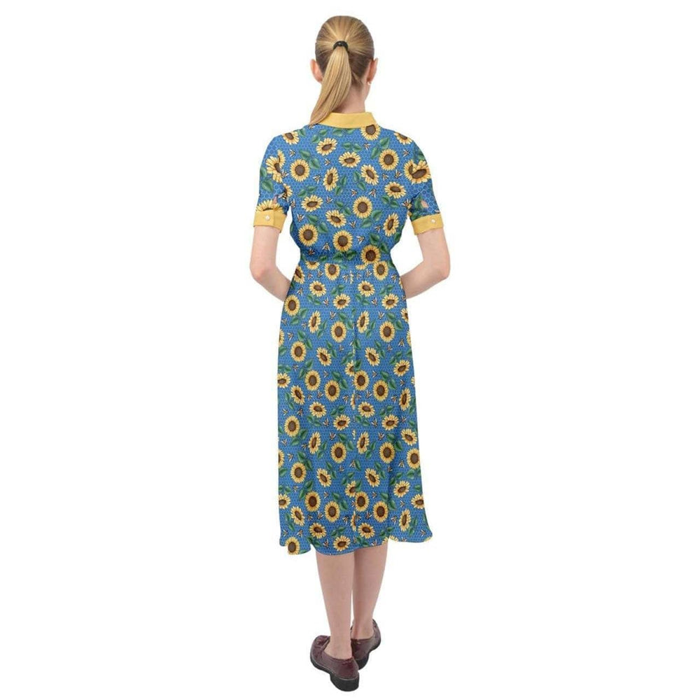 Sunny Bees Ava 1940s Style Vintage Dress - Poison Arrow Retro