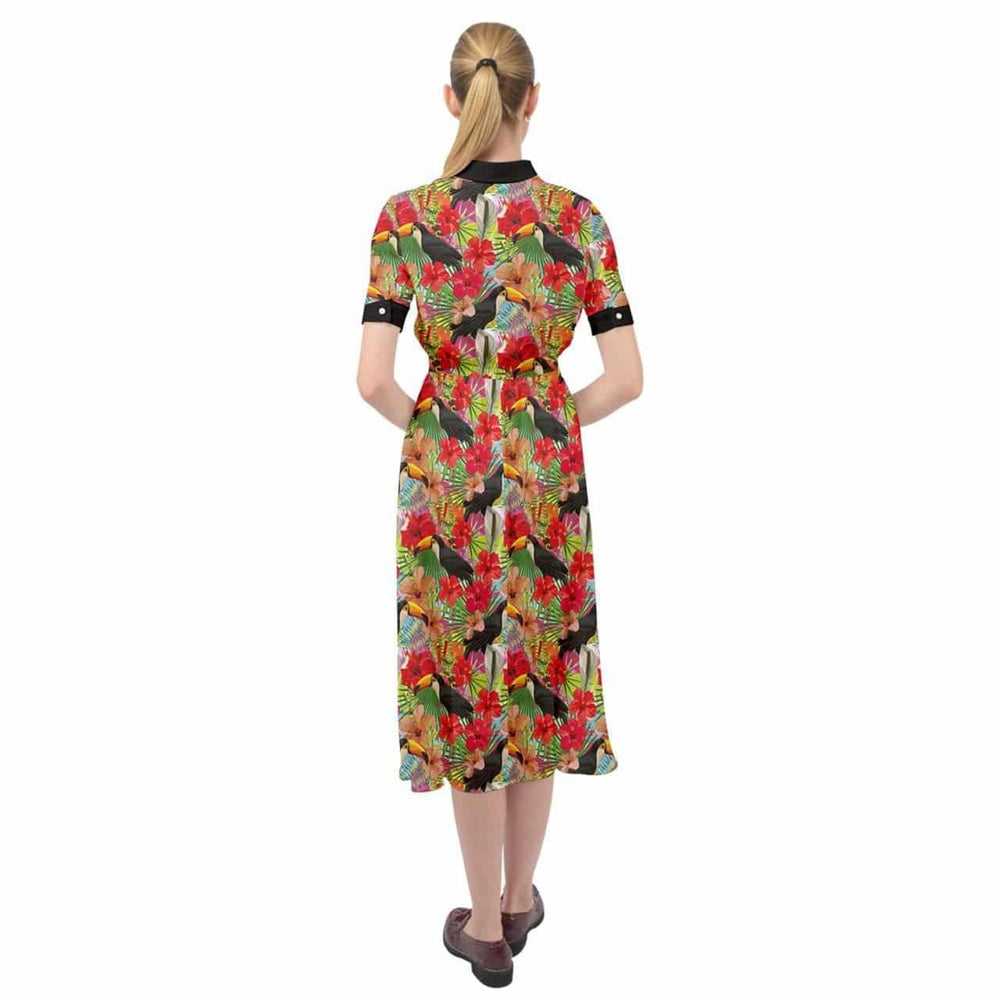 Toucans Ava 1940s Style Vintage Dress - Poison Arrow Retro