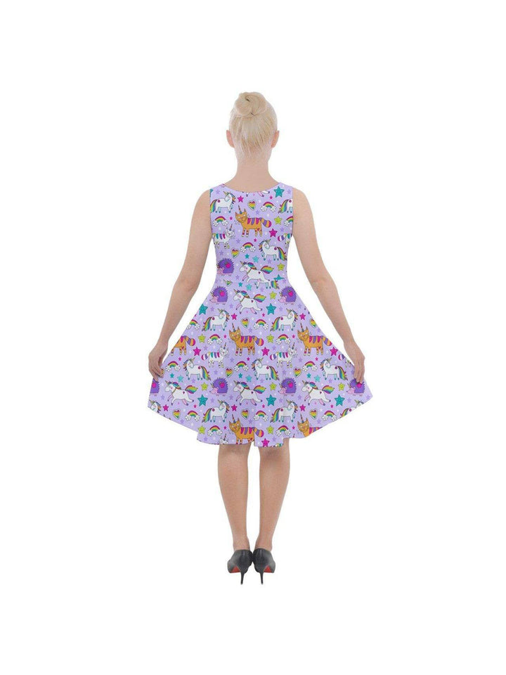 UNICORNS & UNICATS Knee Length Skater Dress With Pockets