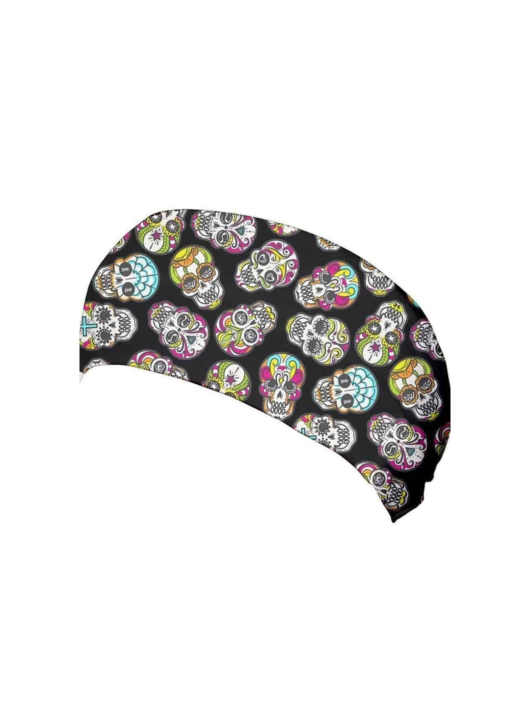 SUGAR SKULLS WIDE STRETCHY HEADBAND - Poison Arrow Retro