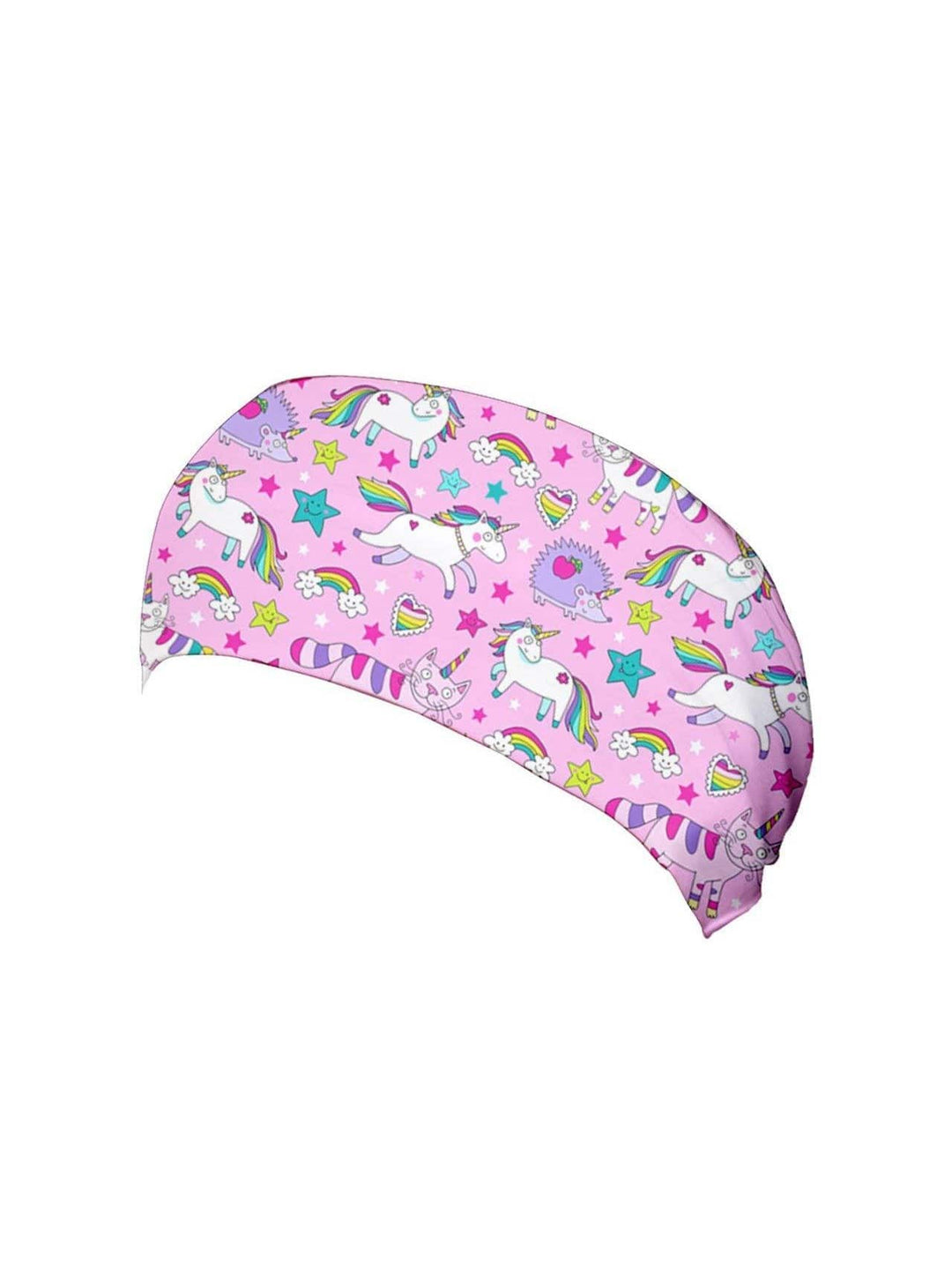 Unicorns and Unicats Wide Stretchy Headband - Poison Arrow Retro