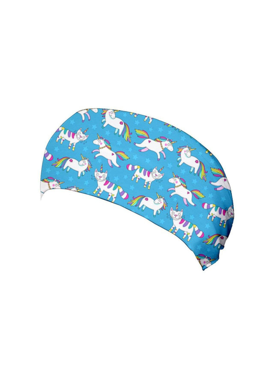 Unicorns and Unicats Wide Stretchy Headband - Poison Arrow Retro