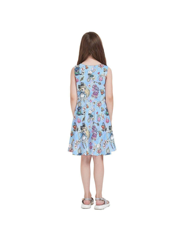 Alice in Wonderland Kids' Skater Dress - Poison Arrow Retro