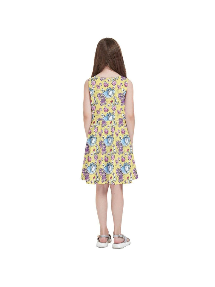 Alice in Wonderland Kids' Skater Dress - Poison Arrow Retro