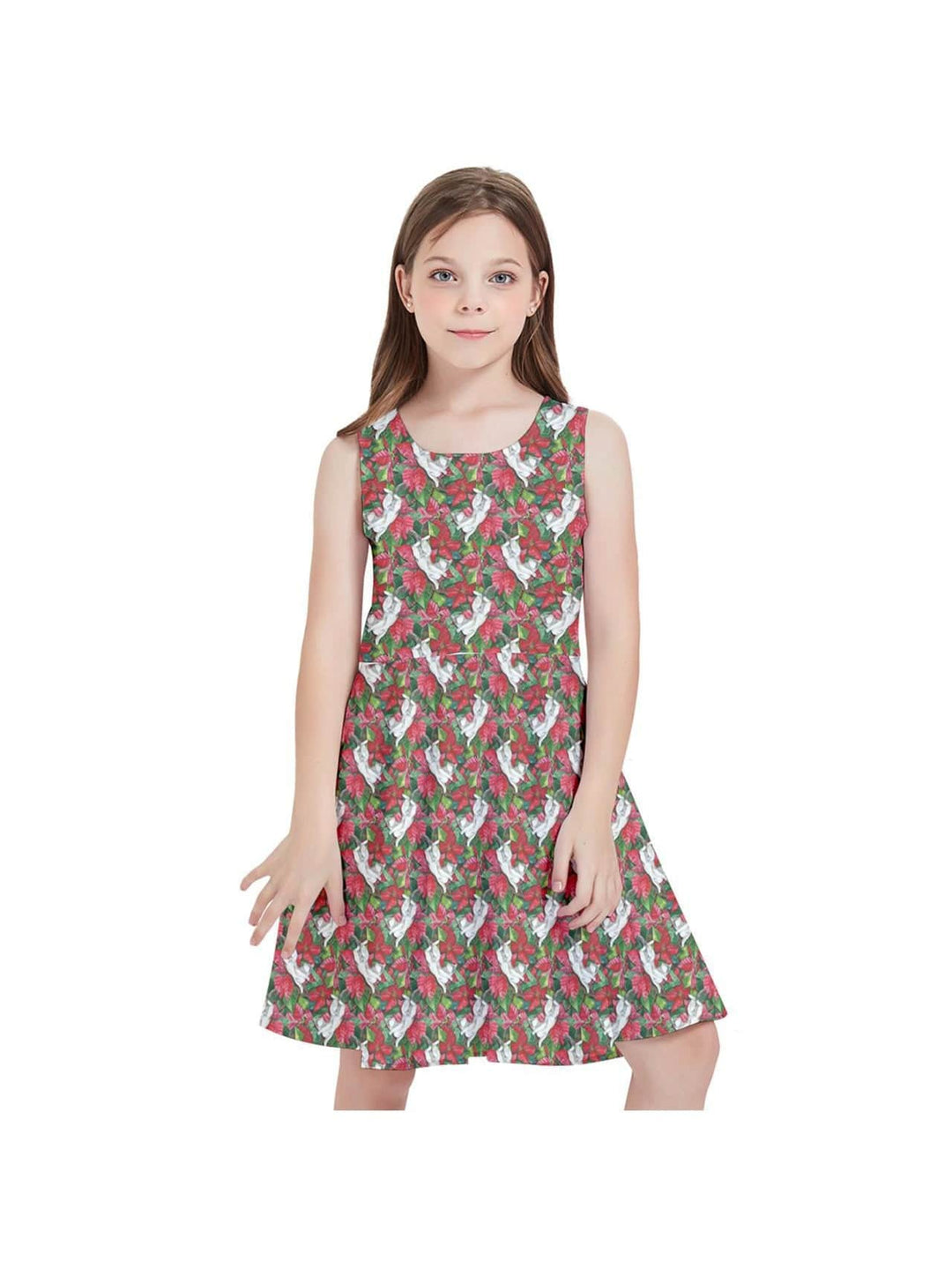 Christmas Cats Kids' Skater Dress - Poison Arrow Retro