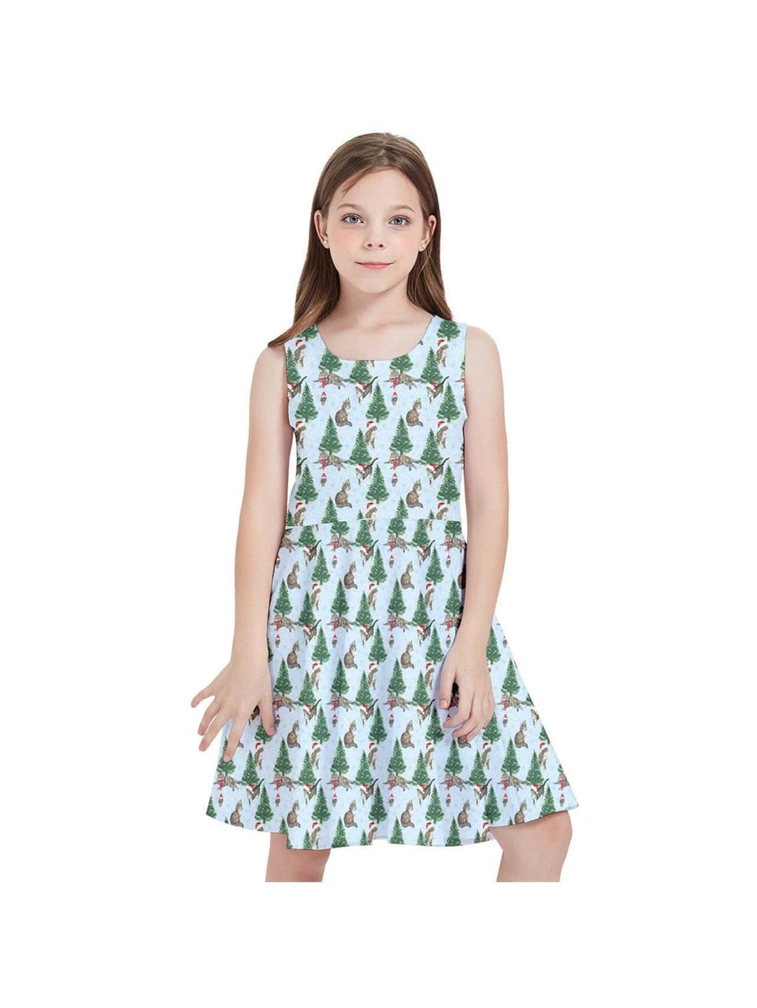 Christmas Cats Kids' Skater Dress - Poison Arrow Retro