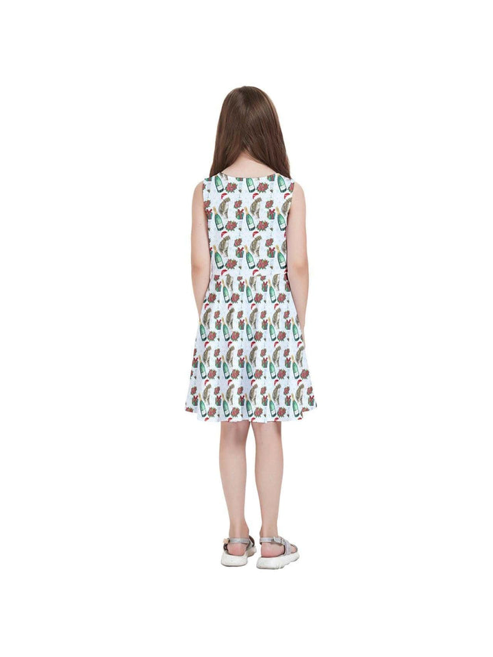 Christmas Cats Kids' Skater Dress - Poison Arrow Retro