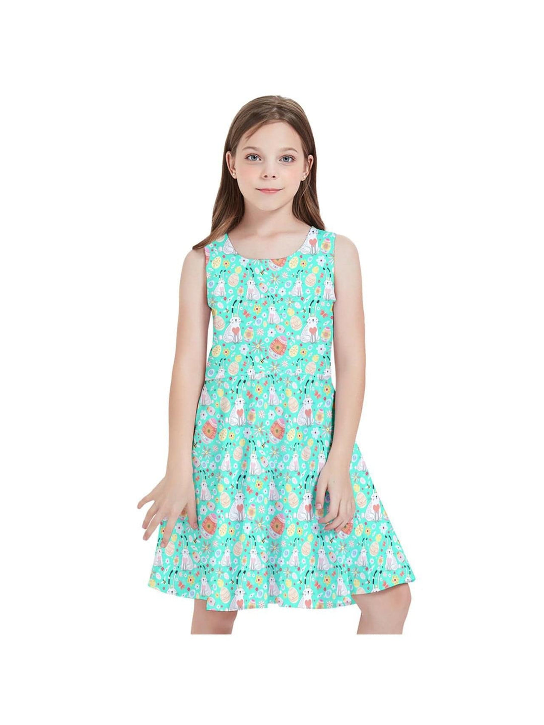 Easter Bunny Kids' Skater Dress - Poison Arrow Retro