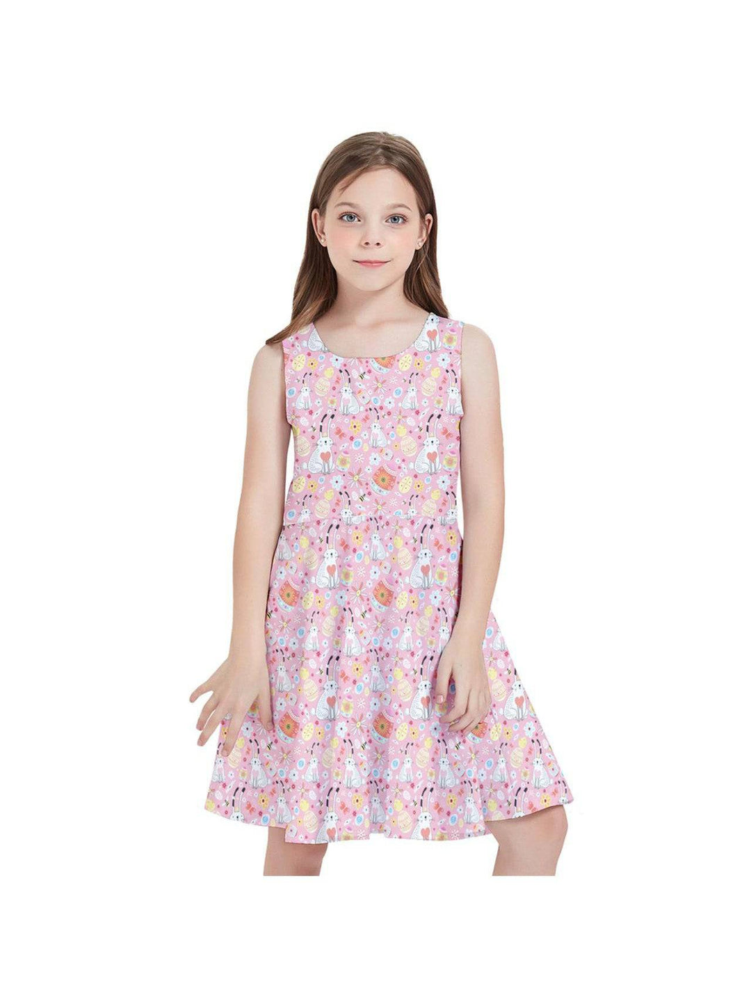 Easter Bunny Kids' Skater Dress - Poison Arrow Retro