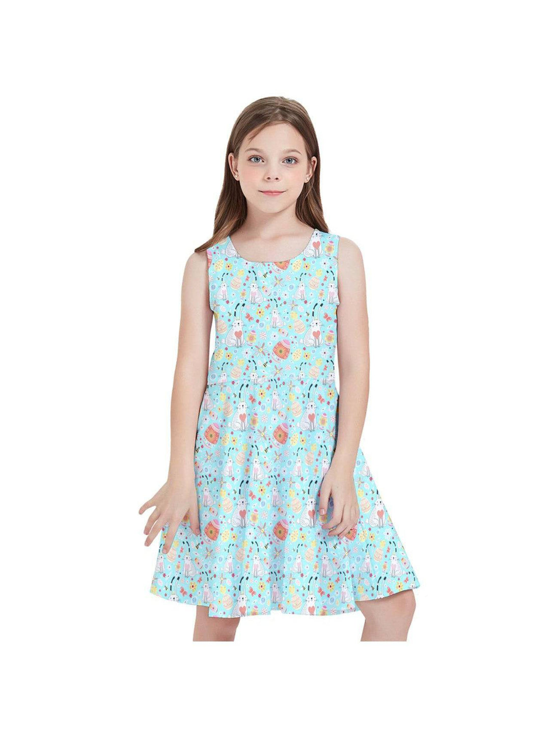 Easter Bunny Kids' Skater Dress - Poison Arrow Retro