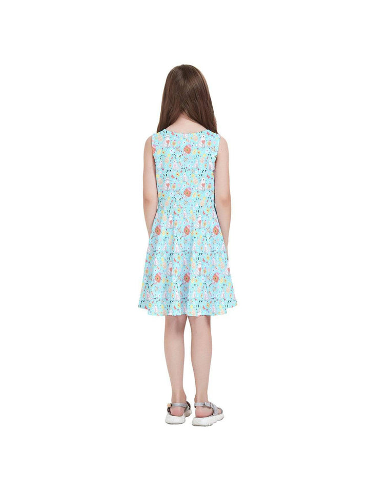 Easter Bunny Kids' Skater Dress - Poison Arrow Retro