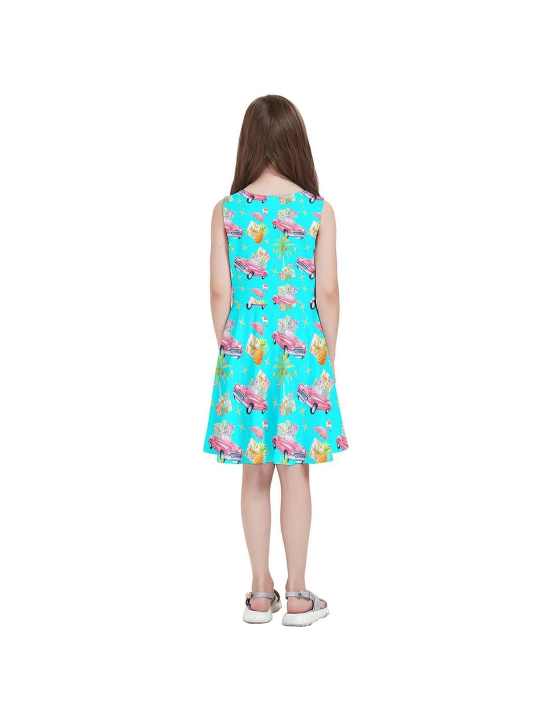 Tropical Christmas Kids' Skater Dress - Poison Arrow Retro